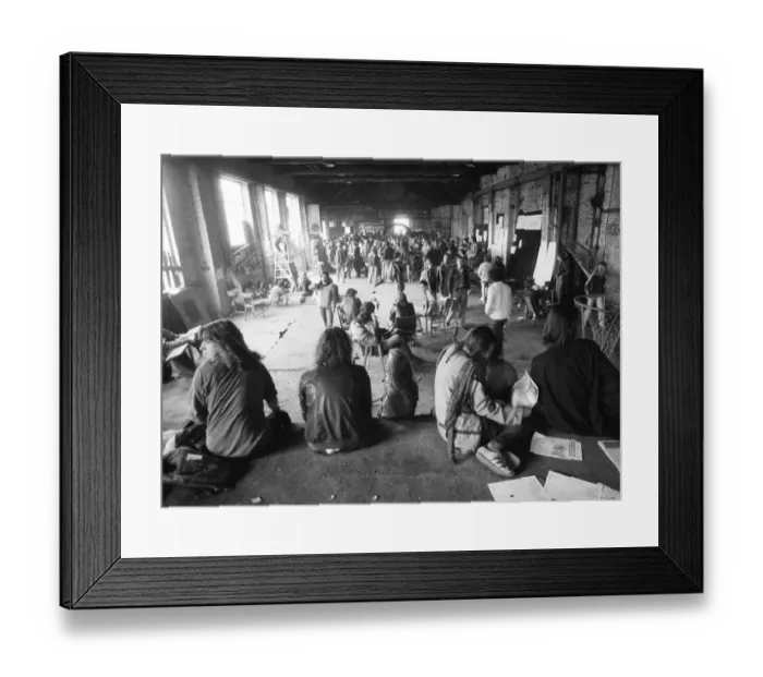 Framed Print : Autonomous groups of the left scene occupied an empty factory (Bo-Fabrik) Framed Print : Autonomous groups of the left scene occupied an empty factory (Bo-Fabrik)
