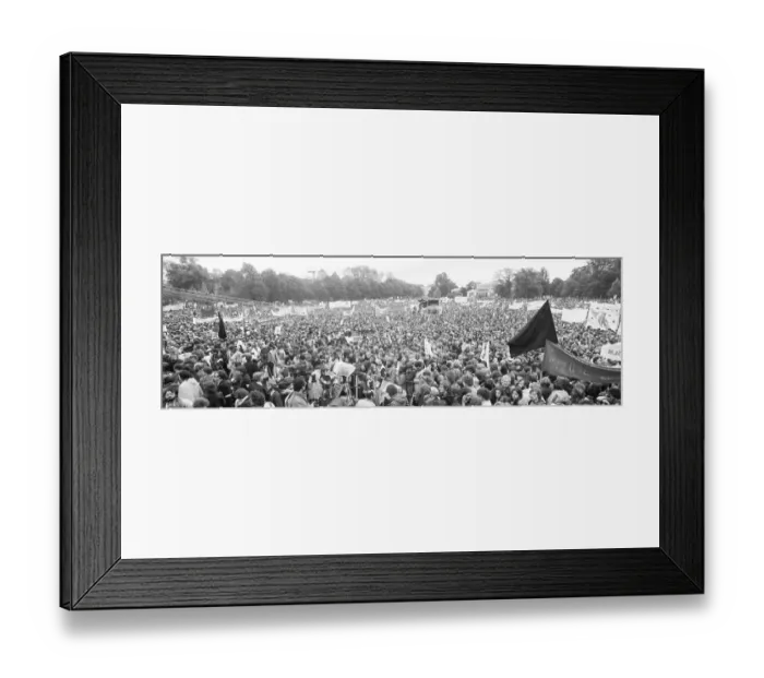 Framed Print : More than 300, 000 people attended the largest peace demonstration in Germany up to that time in Bonn's Hofgarten Framed Print : More than 300, 000 people attended the largest peace demonstration in Germany up to that time in Bonn's Hofgarten