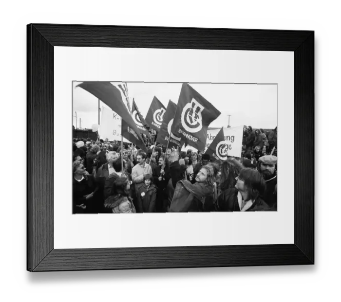 Framed Print : More than 300, 000 people attended the largest peace demonstration in Germany up to that time in Bonn's Hofgarten