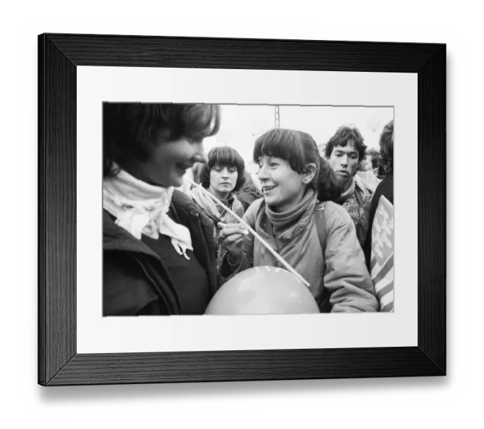 Framed Print : More than 300, 000 people attended the largest peace demonstration in Germany up to that time in Bonn's Hofgarten