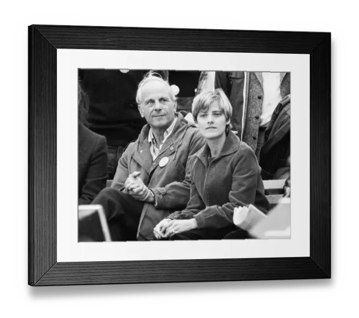 Framed Print : More than 300, 000 people attended the largest peace demonstration in Germany up to that time in Bonn's Hofgarten