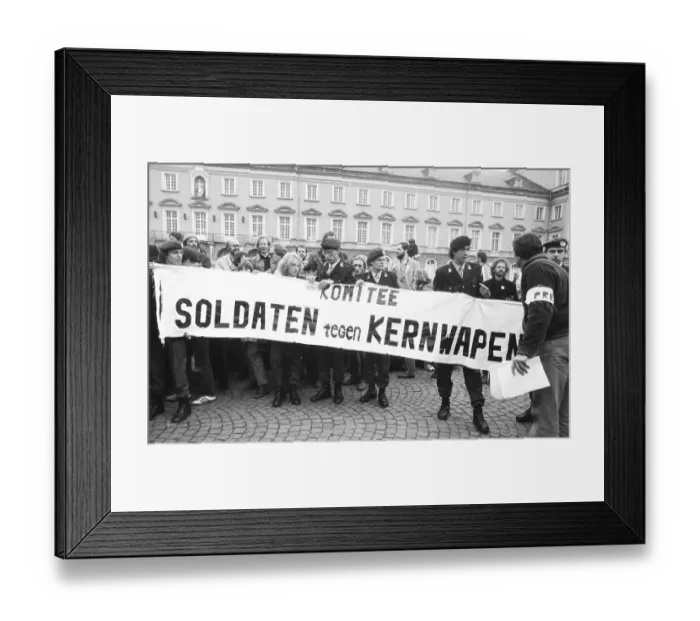 Framed Print : More than 300, 000 people attended the largest peace demonstration in Germany up to that time in Bonn's Hofgarten