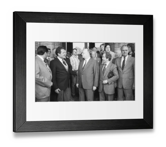 Framed Print : The 6th Party Congress of the German Communist Party (DKP) on 29-31 May 1981 in Hanover