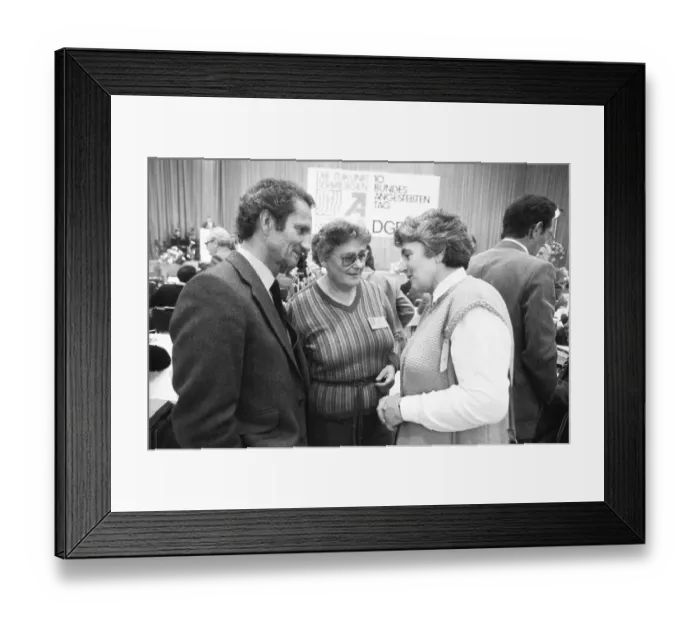 Framed Print : 10th Congress of Salaried Employees in the DGB in October 1981 Framed Print : 10th Congress of Salaried Employees in the DGB in October 1981