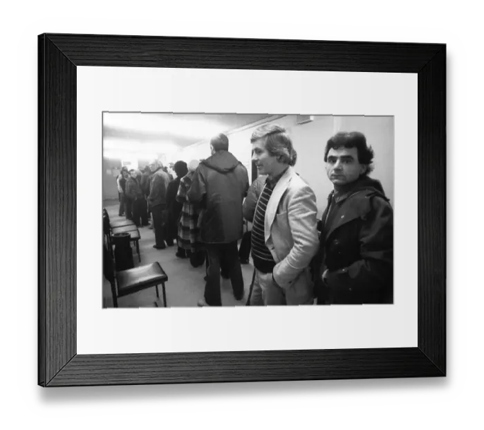 Framed Print : Unemployed at the Labour Office in January 1982