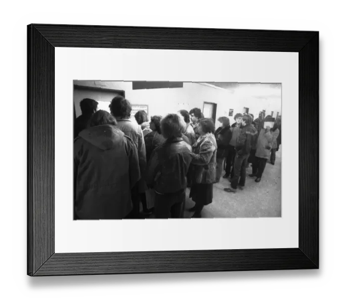 Framed Print : Unemployed at the Labour Office in January 1982