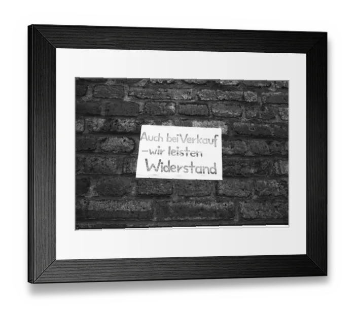 Framed Print : The planned sale of the old Augustastrasse colliery housing estate caused great concern among the tenants Framed Print : The planned sale of the old Augustastrasse colliery housing estate caused great concern among the tenants