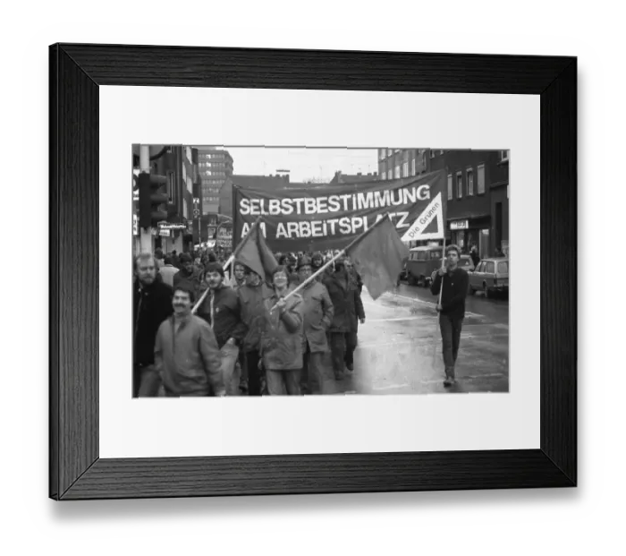 Framed Print : Concern for their jobs brought more than 5