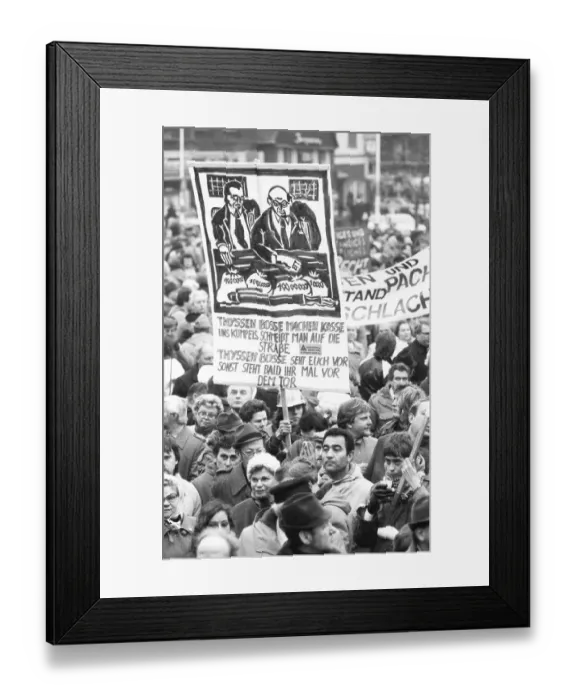 Framed Print : Concern for their jobs brought more than 5