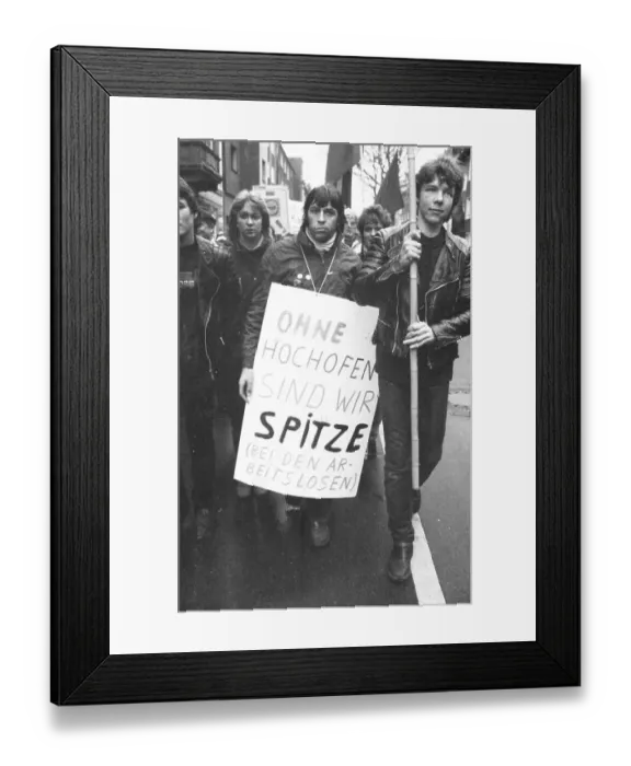 Framed Print : Concern for their jobs brought more than 5