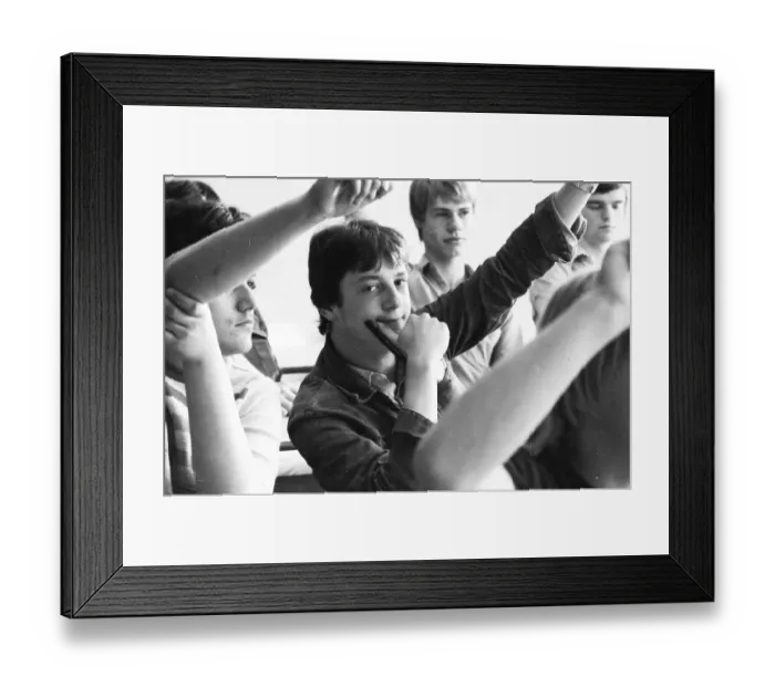 Framed Print : Lessons at a vocational school in July 1981 Framed Print : Lessons at a vocational school in July 1981