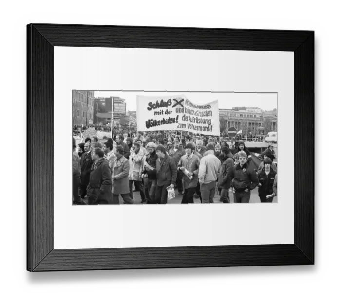 Framed Print : Following a call by the DGB, about 70 Framed Print : Following a call by the DGB, about 70