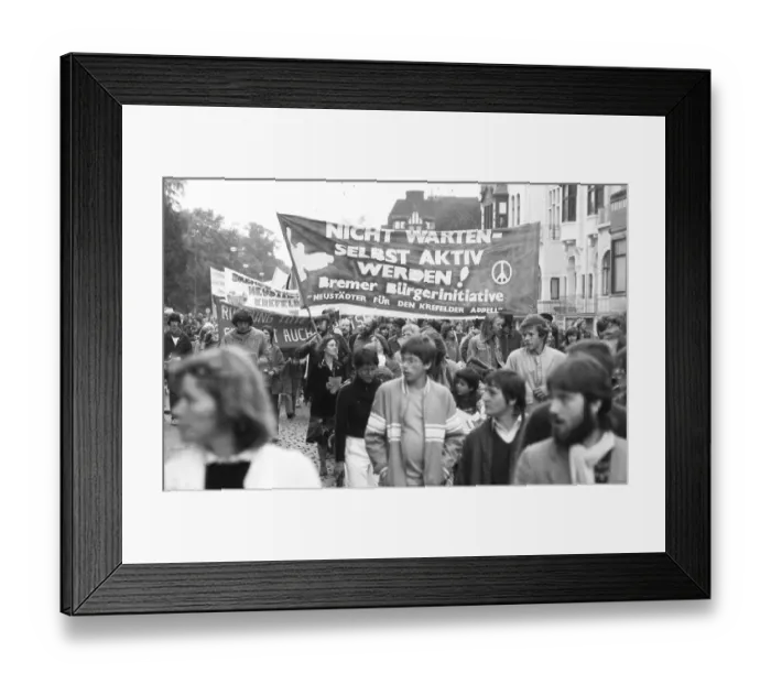Framed Print : The traditional Anti-War Day 1982, Germany, Europe