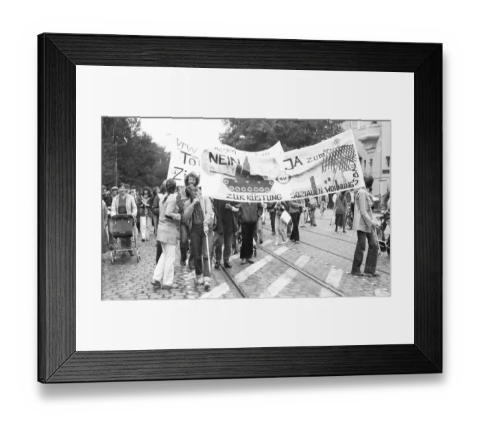 Framed Print : The traditional Anti-War Day 1982, Germany, Europe