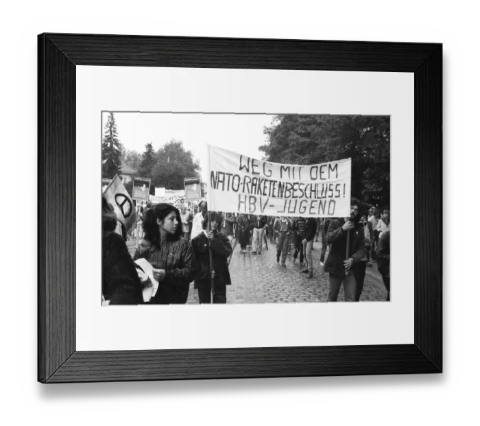 Framed Print : The traditional Anti-War Day 1982, Germany, Europe