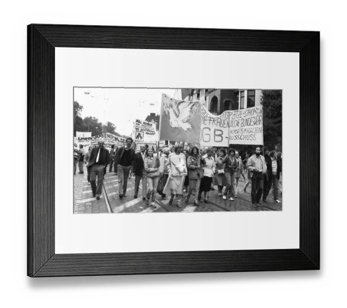 Framed Print : The traditional Anti-War Day 1982, Germany, Europe Framed Print : The traditional Anti-War Day 1982, Germany, Europe