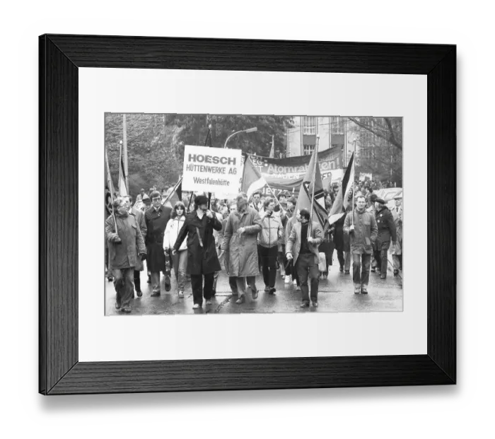 Framed Print : The traditional 1982 May Day procession of the trade unions Framed Print : The traditional 1982 May Day procession of the trade unions