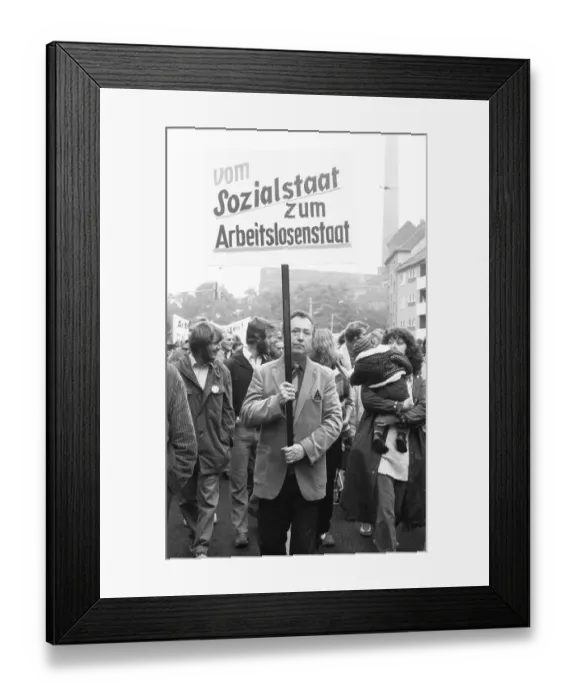 Framed Print : All individual trade unions in the DGB demonstrated together with about 50 Framed Print : All individual trade unions in the DGB demonstrated together with about 50