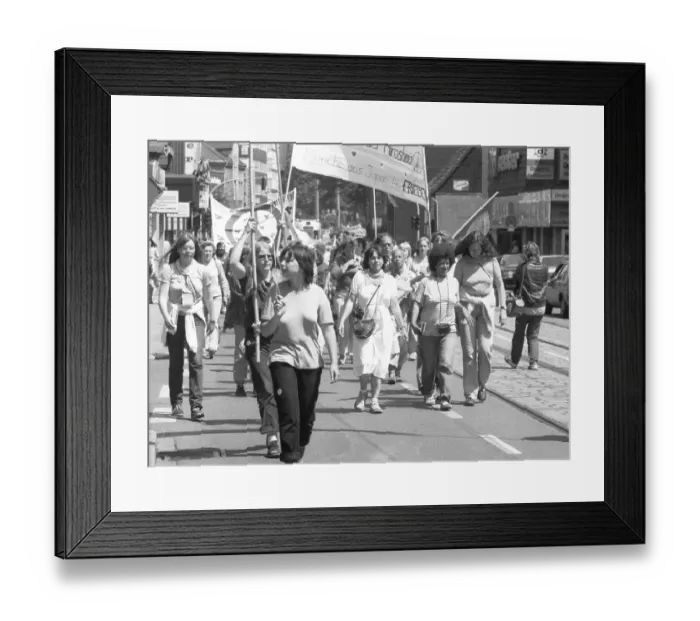 Framed Print : The route of the Women's Peace March 1982 Berlin-Vienna led via Dortmund Framed Print : The route of the Women's Peace March 1982 Berlin-Vienna led via Dortmund