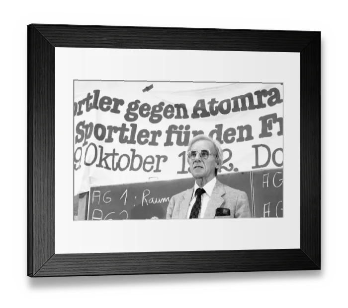 Framed Print : Athletes for Peace, as part of the peace movement