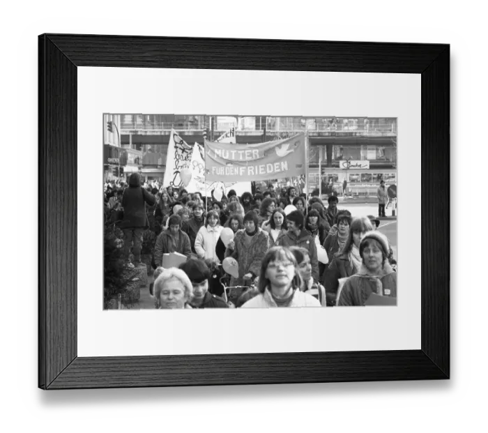 Framed Print : International Women's Day 1982 was traditionally celebrated with demonstrations