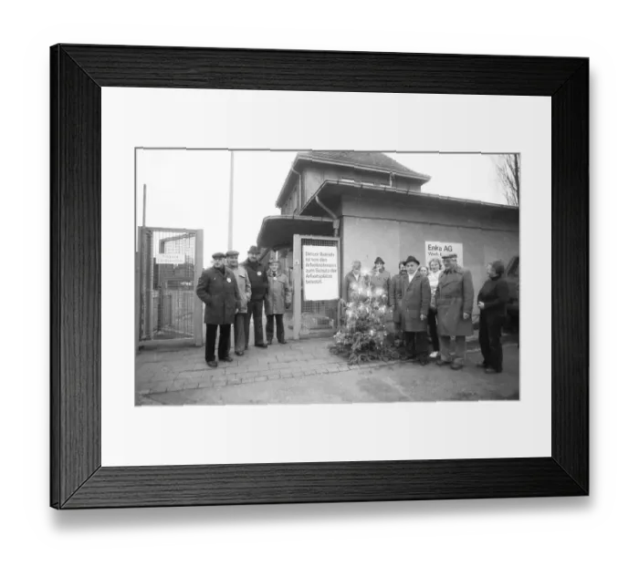 Framed Print : Worried about their jobs, workers and employees occupied their company