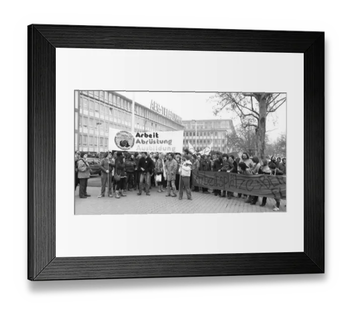 Framed Print : The Federal Congress of the Unemployed 1982 and the demonstration they organised under the slogan Unemployed Framed Print : The Federal Congress of the Unemployed 1982 and the demonstration they organised under the slogan Unemployed