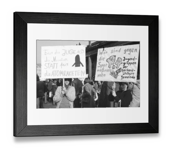 Framed Print : For apprenticeships, against unemployment and austerity policies Framed Print : For apprenticeships, against unemployment and austerity policies