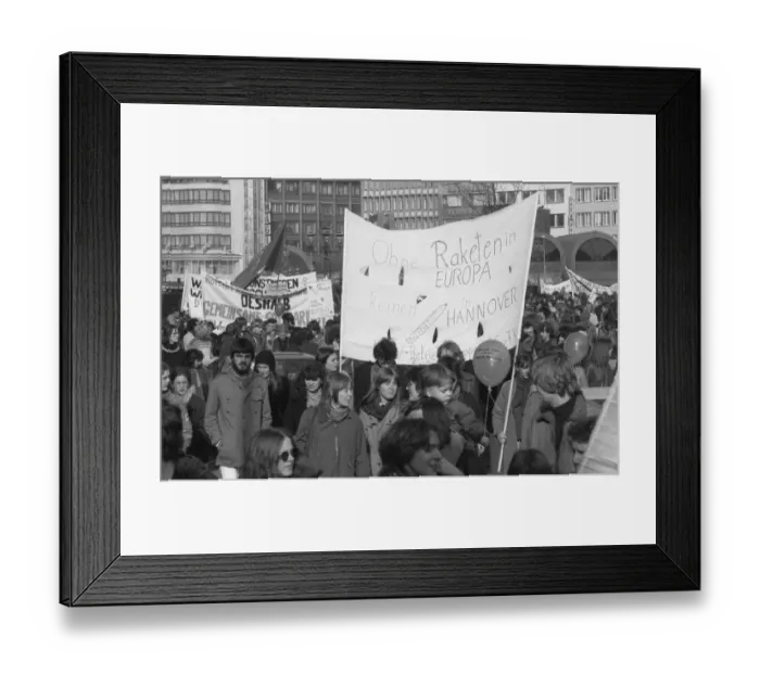 Framed Print : For apprenticeships, against unemployment and austerity policies