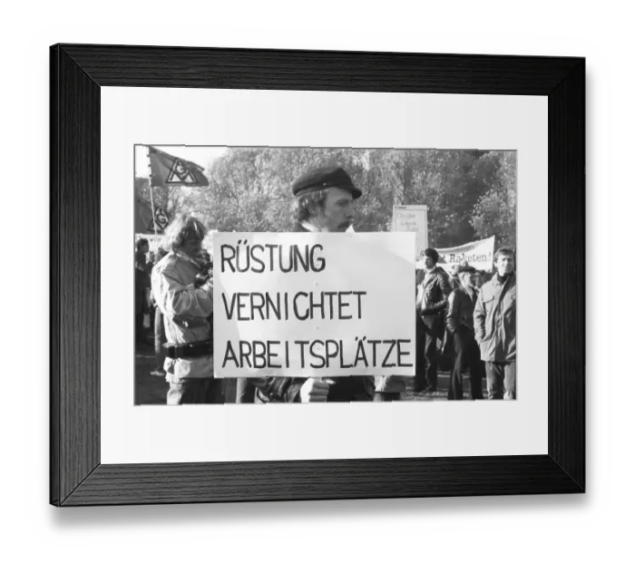 Framed Print : More than 100, 000 followed the DGB's call in 1982 for a large demonstration against unemployment Framed Print : More than 100, 000 followed the DGB's call in 1982 for a large demonstration against unemployment