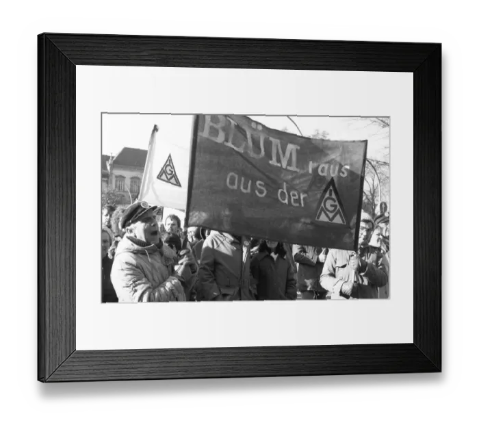 Framed Print : More than 100, 000 followed the DGB's call in 1982 for a large demonstration against unemployment Framed Print : More than 100, 000 followed the DGB's call in 1982 for a large demonstration against unemployment