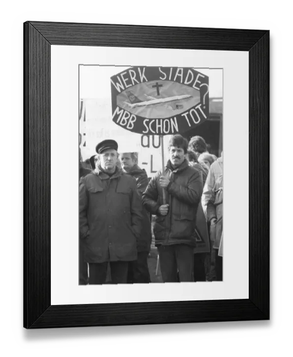 Framed Print : More than 100, 000 followed the DGB's call in 1982 for a large demonstration against unemployment Framed Print : More than 100, 000 followed the DGB's call in 1982 for a large demonstration against unemployment