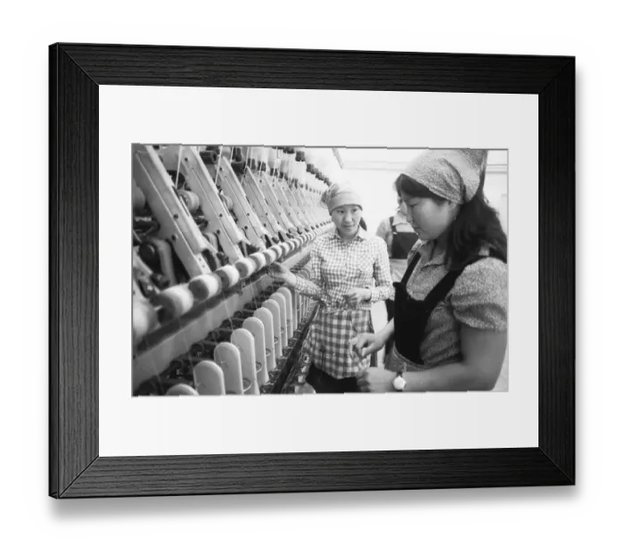 Framed Print : Faces of Mongolia under communist rule 1982 shows this photo