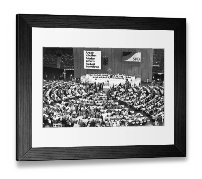 Framed Print : SPD Party Congress April 1982, Germany, Europe