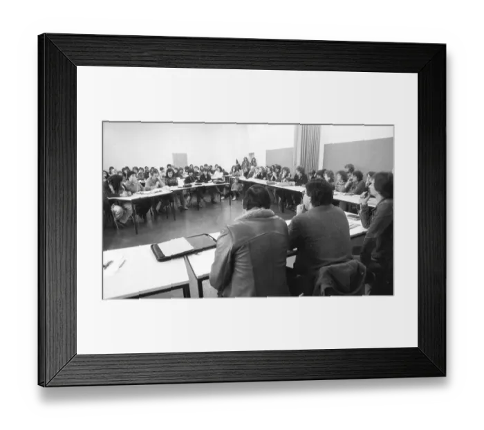 Framed Print : At an anti-intervention congress in 1982