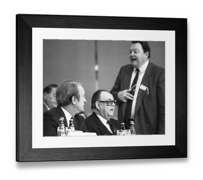 Framed Print : SPD Party Congress April 1982. Johannes Rau