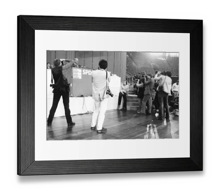 Framed Print : SPD Party Congress April 1982.Willy Brandt Framed Print : SPD Party Congress April 1982.Willy Brandt