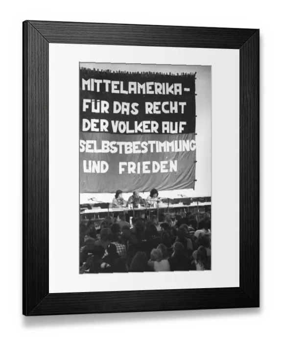 Framed Print : At an anti-intervention congress in 1982 Framed Print : At an anti-intervention congress in 1982