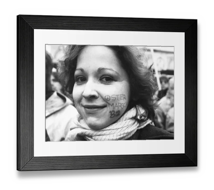 Framed Print : The traditional Easter March Ruhr 1982 Framed Print : The traditional Easter March Ruhr 1982