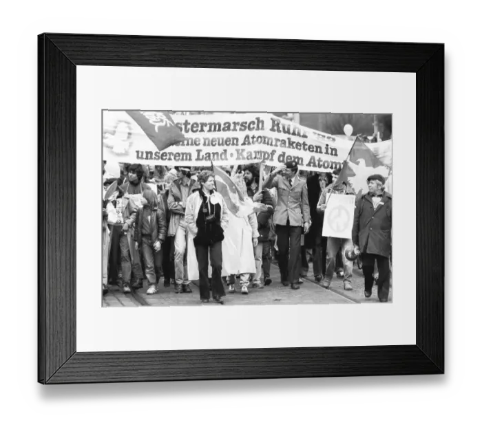 Framed Print : The traditional Easter March Ruhr 1982 Framed Print : The traditional Easter March Ruhr 1982