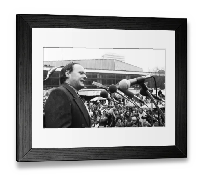 Framed Print : The traditional Easter March Ruhr 1982