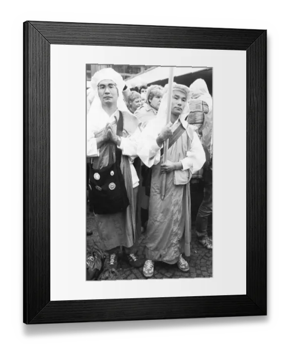 Framed Print : The traditional Easter March Ruhr 1982