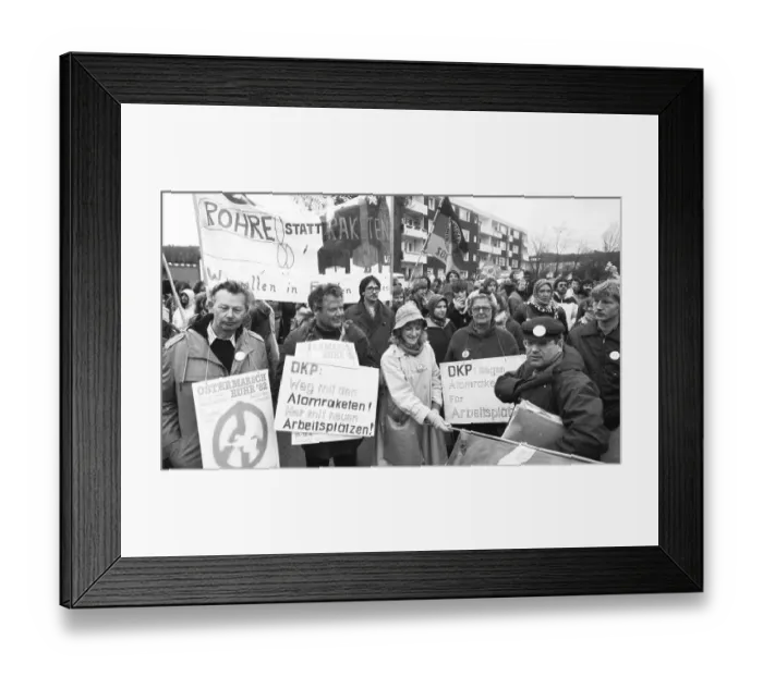 Framed Print : The traditional Easter March Ruhr 1982 Framed Print : The traditional Easter March Ruhr 1982