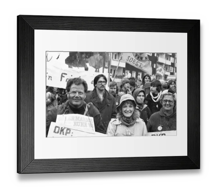 Framed Print : The traditional Easter March Ruhr 1982 Framed Print : The traditional Easter March Ruhr 1982