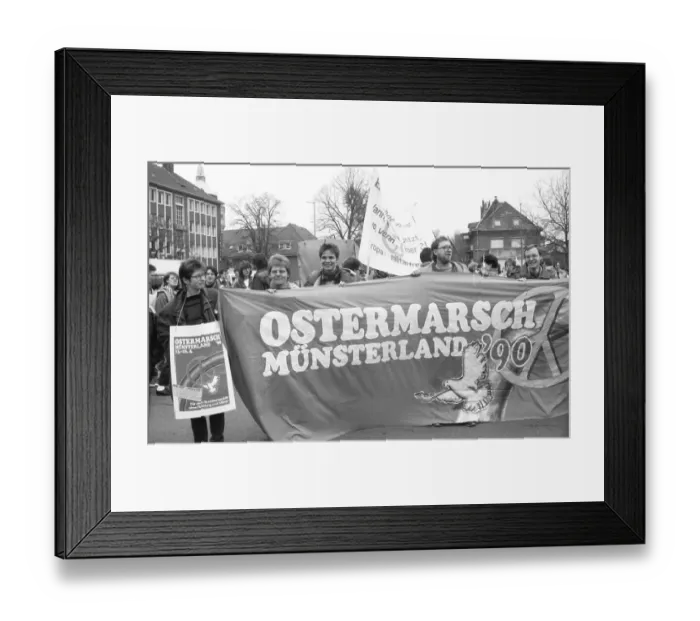 Framed Print : The Easter March 1990 was marked by the change in the Eastern Bloc