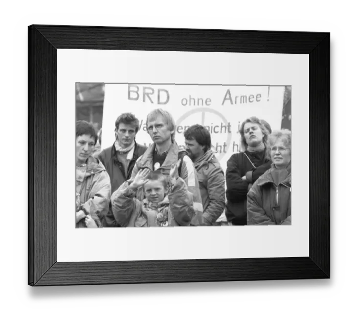 Framed Print : The Easter March 1990 was marked by the change in the Eastern Bloc