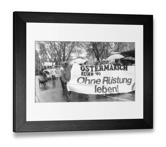 Framed Print : The 1990 Easter March was marked by the change in the Eastern Bloc