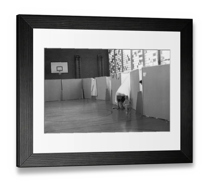 Framed Print : The refugees in 1990 were the resettlers from the territory of the GDR