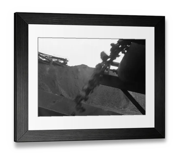 Framed Print : Due to the energy and mining crisis