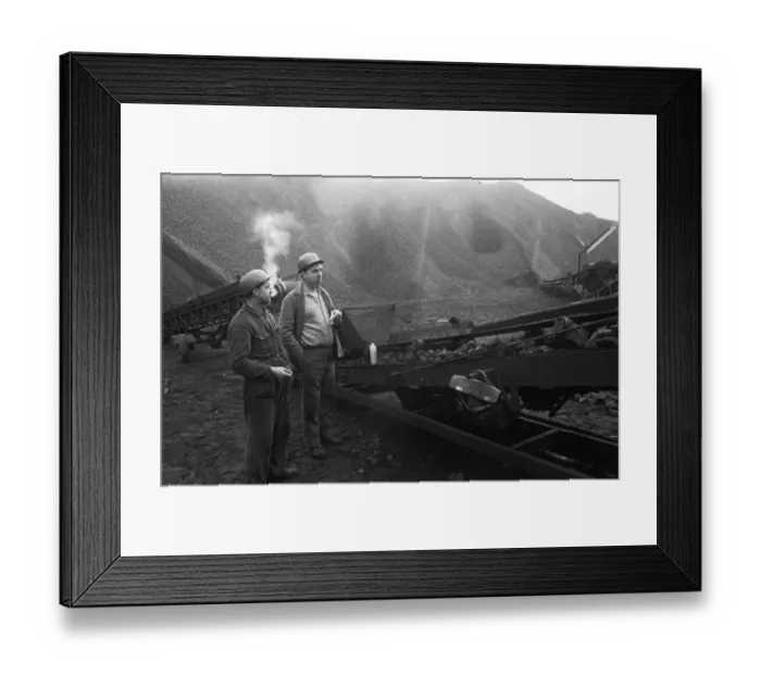 Framed Print : Due to the energy and mining crisis